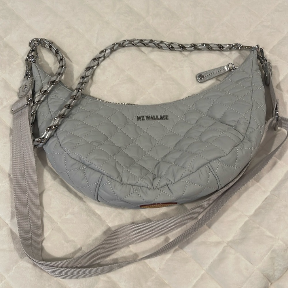 MZ Wallace Luna Gray/Silver new bag